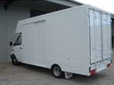 Walk-through service and delivery vehicles from Boss Motorbodies